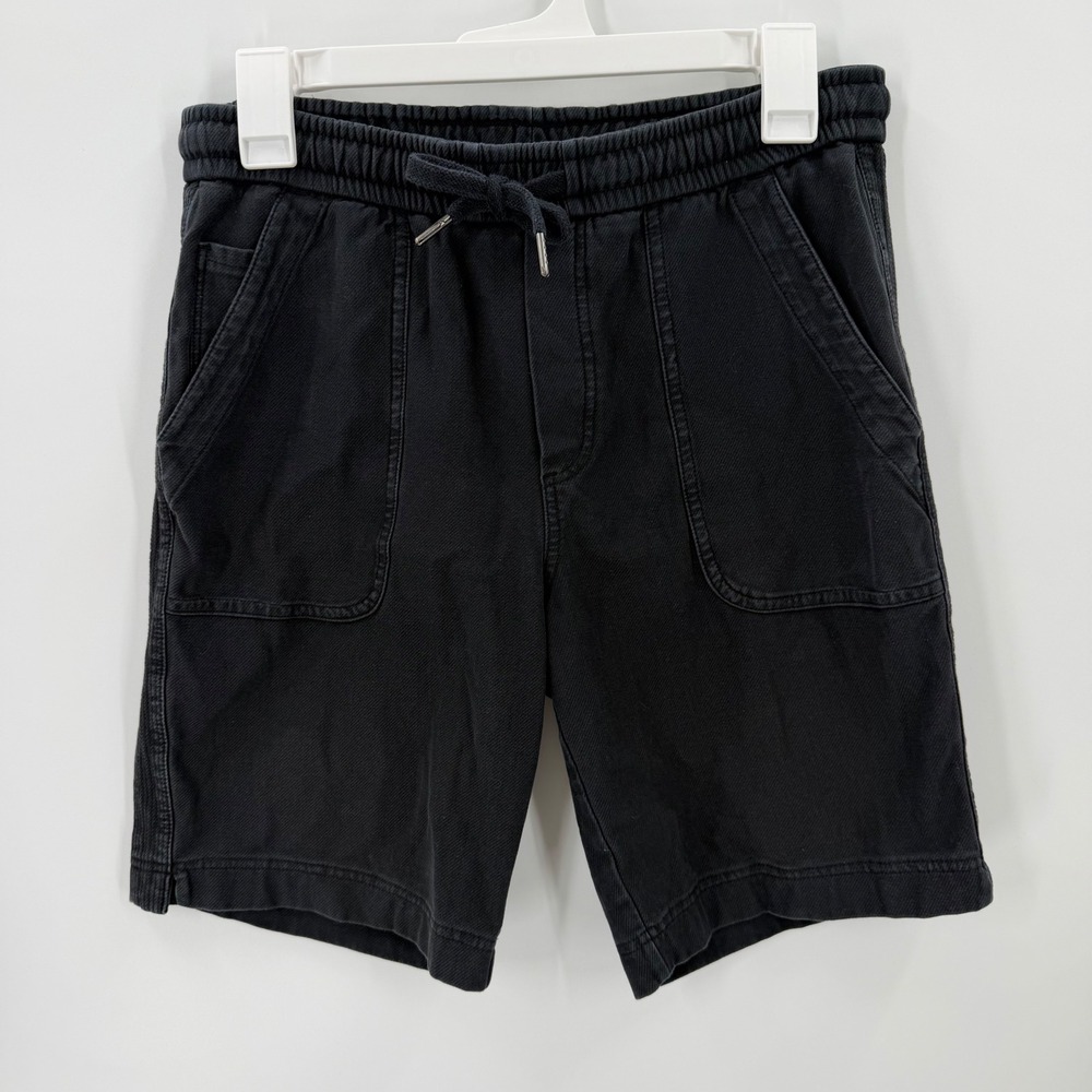 Athleta Farallon Bermuda Shorts Drawstring Pockets size 4 Black Utility Casual - Picture 2 of 8